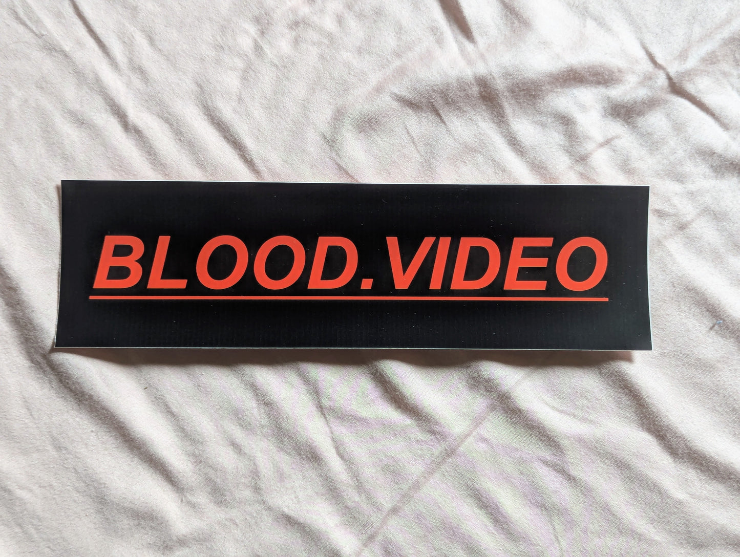 BLOOD.VIDEO bumper sticker