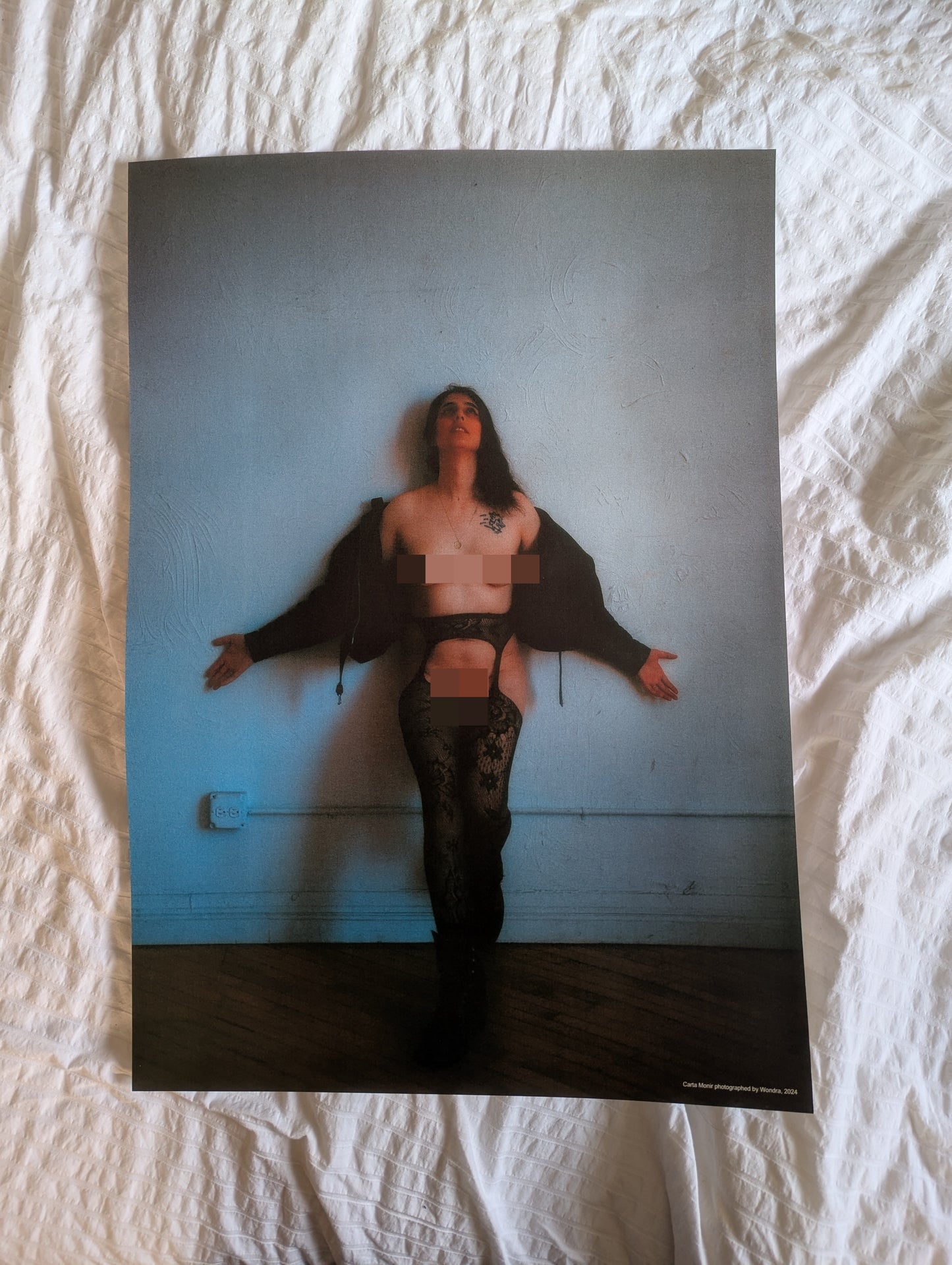 Leather Crucifix Poster